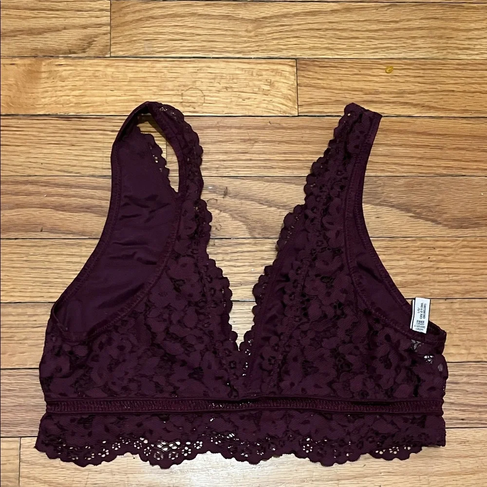 Victoria's Secret Deep Purple Lace Bralette